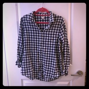 Jcrew gingham check button down